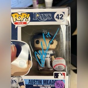 Autographed Austin Meadows Funko Pop